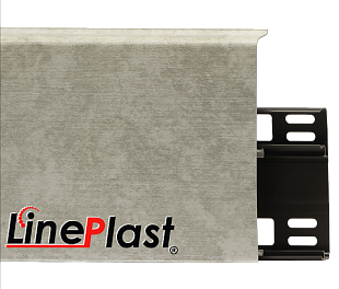 Плинтус LinePlast 100 Кора дубовая светло-серая LB016
