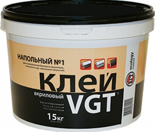 Клей ВГТ акриловый напольный №1 «Эконом» 15.0 кг