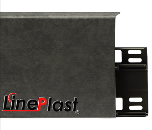 Плинтус LinePlast 100 Бетон графит LB012
